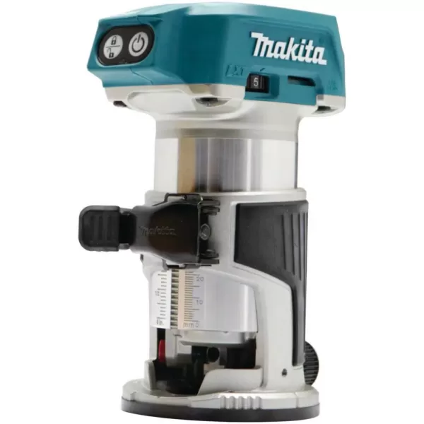 Makita 18V LXT Brushless Compact Router, 18V X2 (36V) 6-1/2 in. Plunge Circ Saw and 2 Gal. Vacuum with bonus 18V Starter Pack