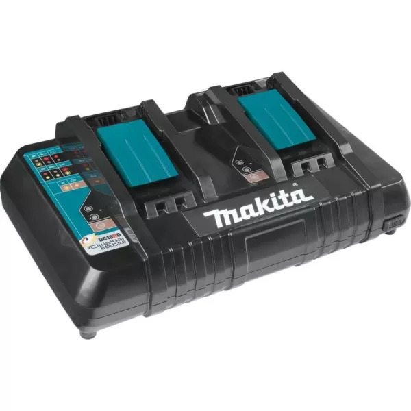 Makita 17 in. 5.0 Ah 18-Volt X2 (36-Volt) LXT Lithium-Ion Cordless Walk Behind Push Lawn Mower Kit