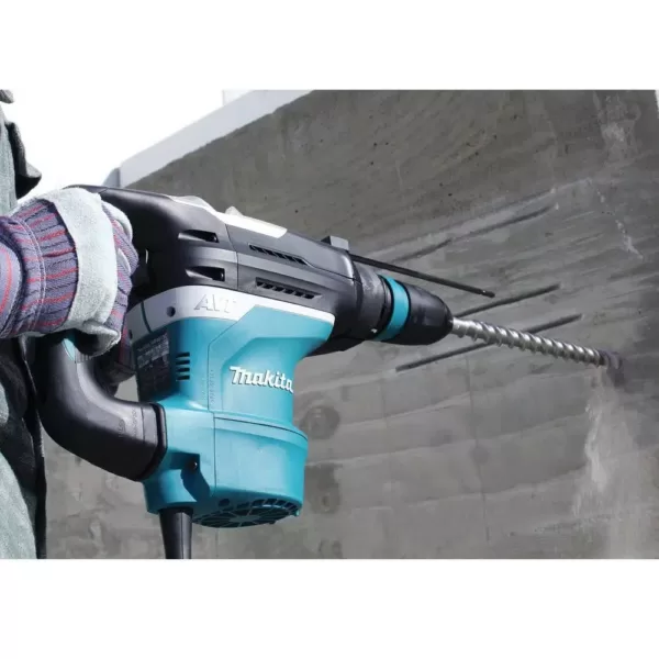 Makita 11 Amp 1-9/16 in. Corded SDS-MAX Concrete/Masonry AVT Rotary Hammer Drill w/ Vacuum Hose and Dust Extraction Attachment