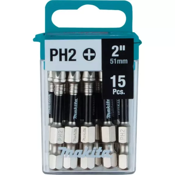 Makita Impact XPS #2 Phillips 2 in. Power Bit (15-Pack)