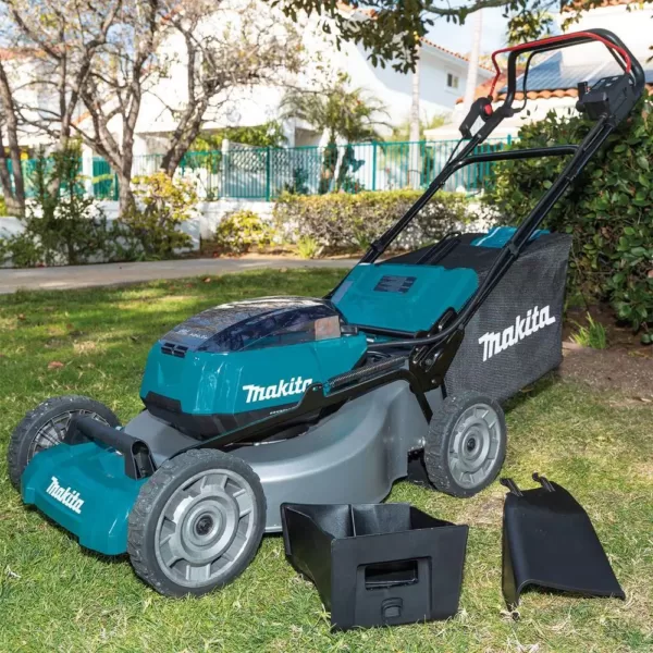 Makita 21 in. 18-Volt X2 (36-Volt) LXT Lithium-Ion Cordless Walk Behind Self Propelled Lawn Mower Kit with 4 Batteries (5.0 Ah)