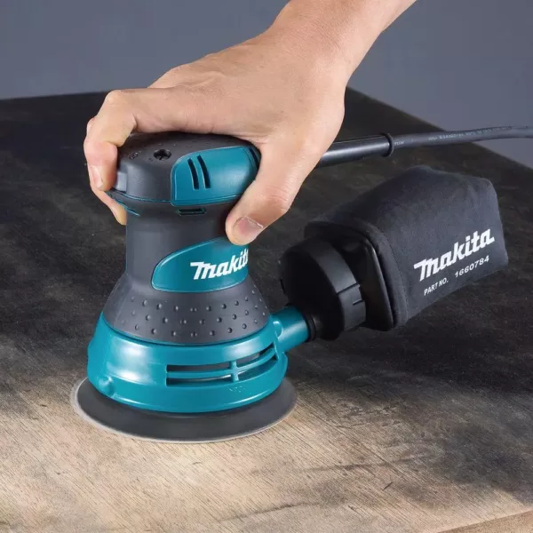 Makita 3 Amp 5 in. Corded Random Orbital Sander with Variable Speed Tool Case