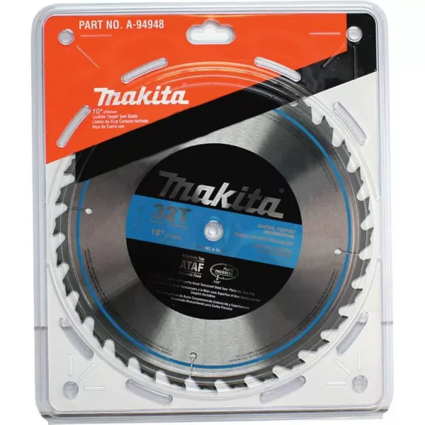 Makita 10 in. 32-Teeth Carbide-Tipped Table Saw Blade