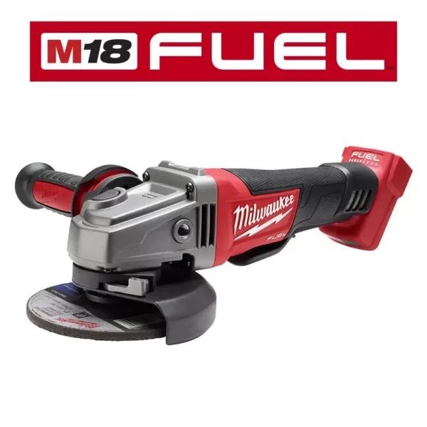 Milwaukee M18 FUEL 18-Volt 4-1/2 in./5 in. Lithium-Ion Brushless Cordless Grinder with Reciprocating Saw and 2 Batteries