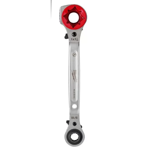 Milwaukee Lineman's 5 in1 Ratcheting Wrench with Milled Strike Face