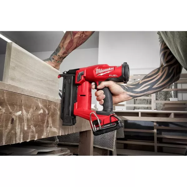 Milwaukee M18 FUEL 18-Volt Lithium-Ion Brushless Gen II 18-Gauge Cordless Brad Nailer (2-Tool)