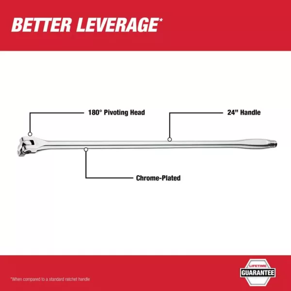 Milwaukee 1/2 in. Drive 24 in. Breaker Bar