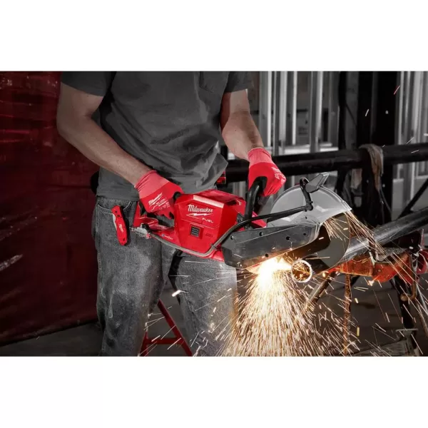 Milwaukee M18 FUEL 18-Volt Lithium-Ion Brushless 9 in. Cordless Cut Off Saw & 4-1/2 in. Grinder with Paddle Switch (2-Tool)