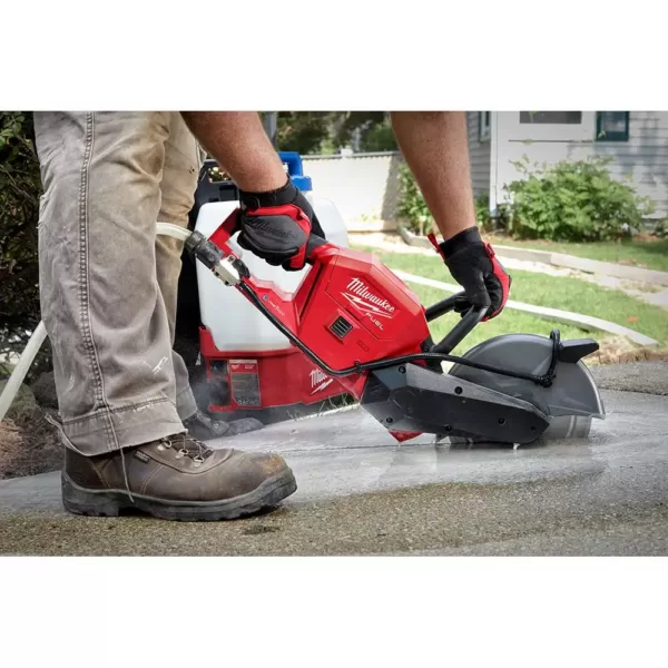 Milwaukee M18 FUEL ONE-KEY 18-Volt Lithium-Ion Brushless Cordless 9 in. Cut Off Saw Kit with Switch Tank Backpack Water Supply Kit