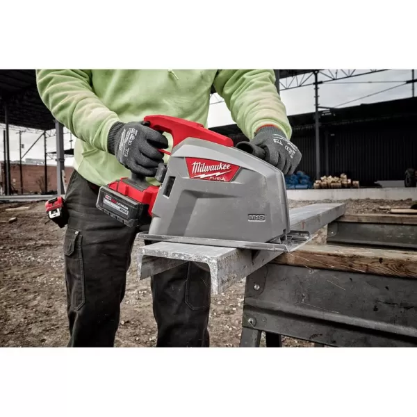 Milwaukee M18 FUEL 18-Volt 8 in. Lithium-Ion Brushless Cordless Metal Cutting Circular Saw Kit with 8.0 Ah Battery, Rapid Charger