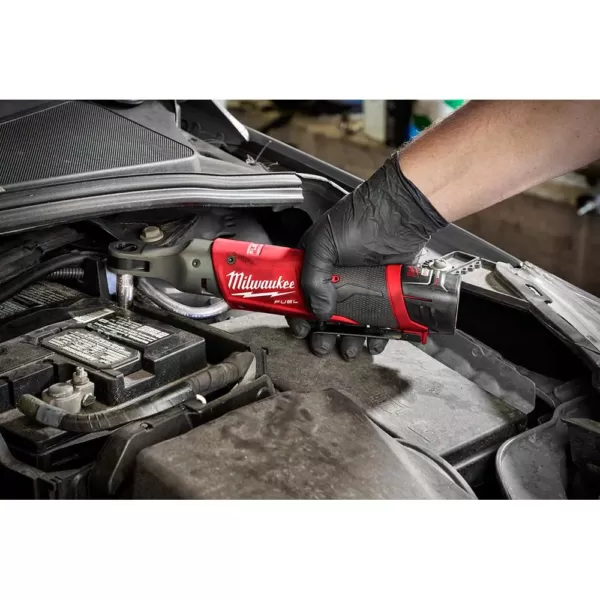 Milwaukee M12 FUEL 12-Volt Lithium-Ion Brushless Cordless 1/4 in. Ratchet with M12 2.0Ah Battery