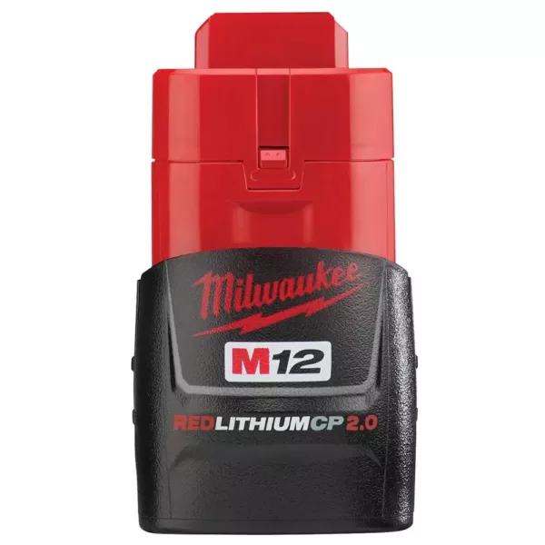 Milwaukee M12 FUEL 12-Volt Lithium-Ion Brushless Cordless 3/8 in. Ratchet with M12 2.0Ah Battery