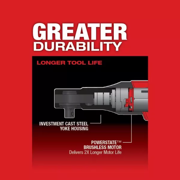 Milwaukee M12 FUEL 12-Volt Lithium-Ion Brushless Cordless 3/8 in. Ratchet (Tool-Only)