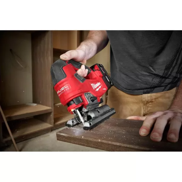 Milwaukee M18 FUEL 18-Volt Lithium-Ion Brushless Cordless Compact Router & Jig Saw Combo Kit (2-Tool) W/5.0Ah Battery & Charger