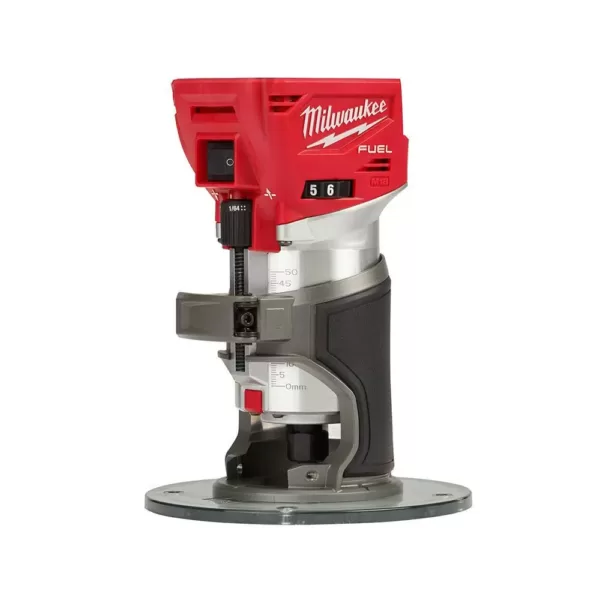 Milwaukee M18 FUEL 18-Volt Plunge Base Lithium-Ion Brushless Cordless Compact Router (Tool-Only)