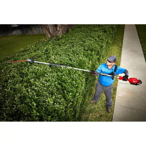 Milwaukee M18 FUEL 18-Volt Lithium-Ion Brushless Cordless String Trimmer Kit with M18 FUEL Hedge Trimmer Attachment