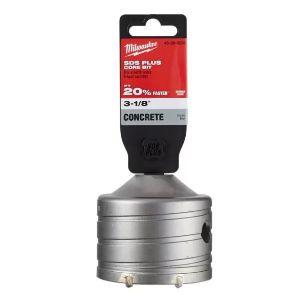 Milwaukee 3-1/8 in. Carbide SDS-Plus Masonry Core Bit