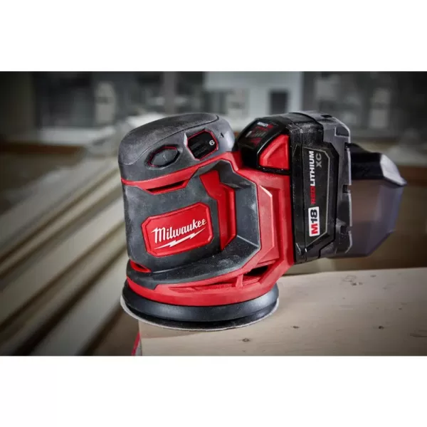 Milwaukee M18 18-Volt Lithium-Ion Cordless 5 in. Random Orbit Sander (Tool-Only)