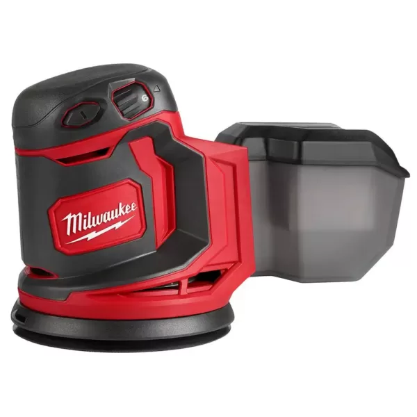 Milwaukee M18 18-Volt Lithium-Ion Cordless 5 in. Random Orbit Sander with M18 Starter Kit (1) 5.0Ah Battery and Charger