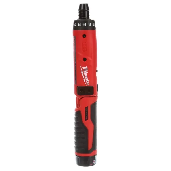 Milwaukee M4 4-Volt Lithium-Ion Cordless 1/4 in. Hex Screwdriver 2-Battery Kit