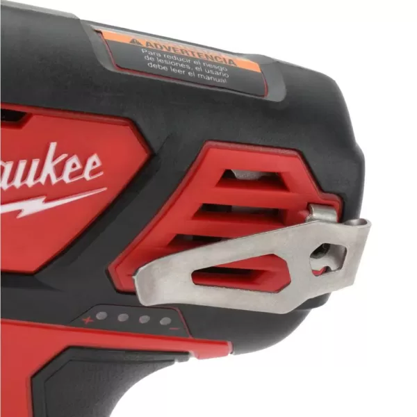 Milwaukee M12 12-Volt Lithium-Ion Cordless 1/4 in. Hex Screwdriver/LED Worklight Kit with (2) 1.5Ah Batteries,Bit Set & Bag