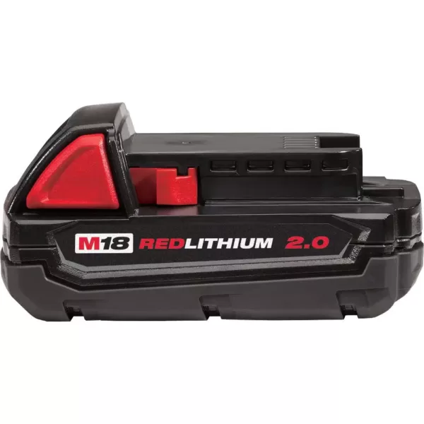 Milwaukee M18 FUEL 18-Volt Lithium-Ion Brushless Cordless 16-Gauge Angled Finish Nailer Kit with (1) 2.0Ah Battery, Charger & Bag