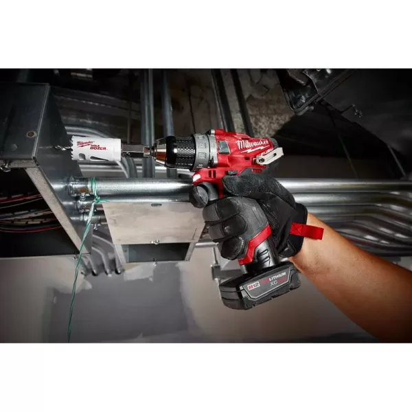 Milwaukee M12 FUEL 12-Volt Lithium-Ion Brushless Cordless 1/2 in. Hammer Drill Kit with 4.0 Ah and 2.0 Ah Battery and Hard Case