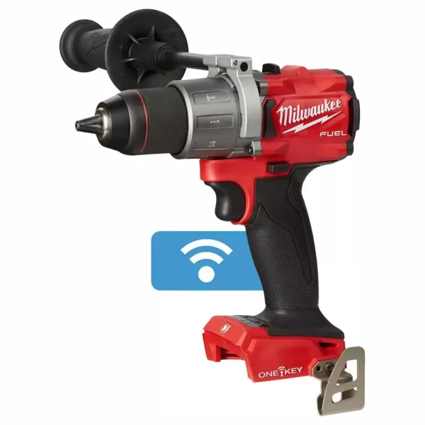 Milwaukee M18 FUEL ONE-KEY 18-Volt Lithium-Ion Brushless Cordless 1/2 in. Hammer Drill/Driver (Tool-Only)