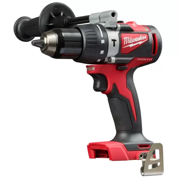 Milwaukee M18 18-Volt Lithium-Ion Brushless Cordless 1/2 in. Compact Hammer Drill Tool Only