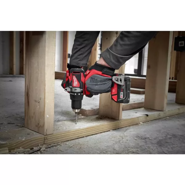 Milwaukee M18 18-Volt Lithium-Ion Brushless Cordless 1/2 in. Compact Hammer Drill Tool Only