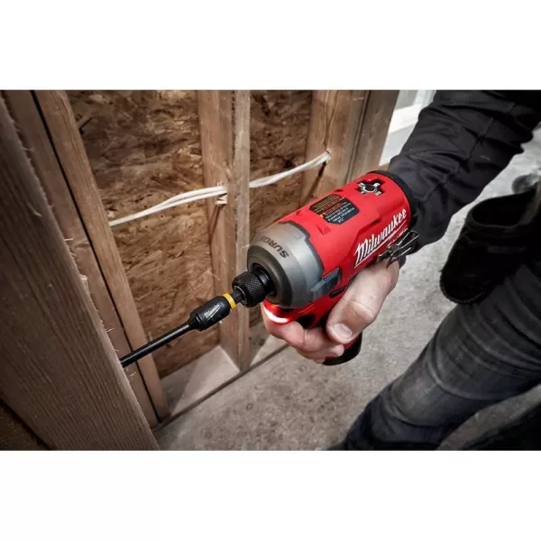 Milwaukee M12 FUEL SURGE 12-Volt Lithium-Ion Brushless Cordless 1/4 in. Hex Impact Driver Compact Kit with Free M12 Rotary Tool