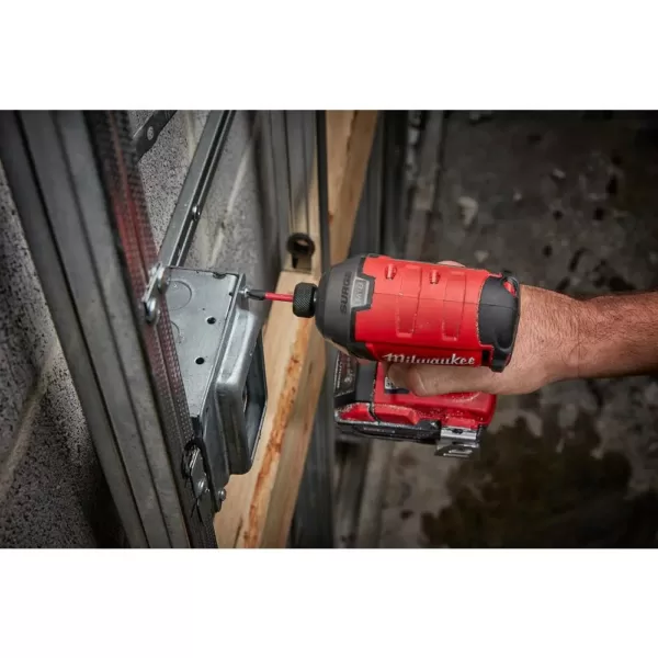 Milwaukee M18 FUEL SURGE 18-Volt Lithium-Ion Brushless Cordless 1/4 in. Hex Impact Driver Compact Kit w/(2) 2.0Ah Batteries, Case