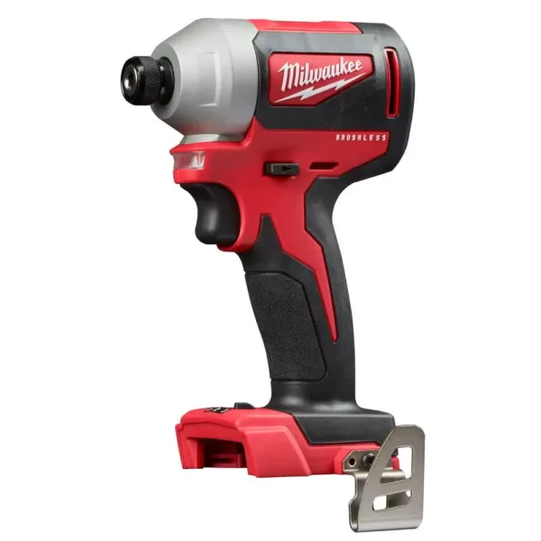 Milwaukee M18 18-Volt Lithium-Ion Brushless Cordless 1/4 in. Impact Driver with 3-Speeds (Tool-Only)