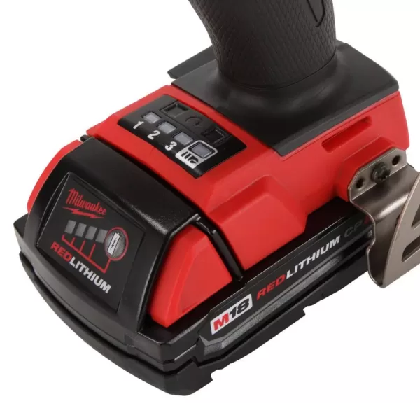 Milwaukee M18 FUEL 18-Volt Lithium-Ion Brushless Cordless 1/4 in. Hex Impact Driver Kit W/(2) 2.0Ah Batteries, Charger, Hard Case