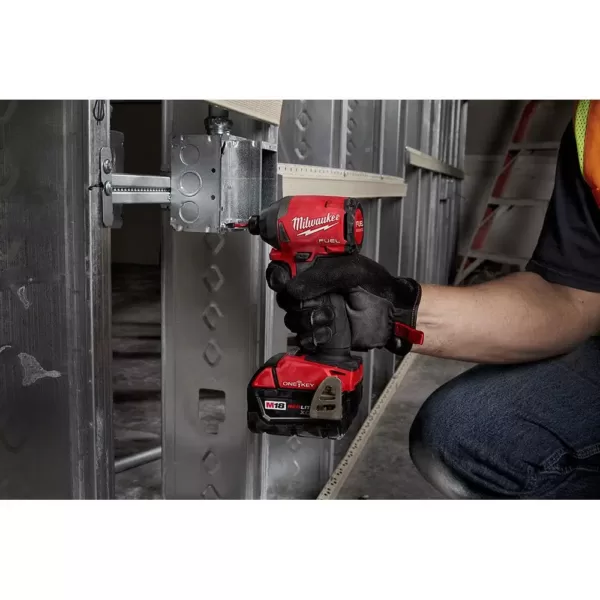 Milwaukee M18 FUEL ONE-KEY 18-Volt Lithium-Ion Brushless Cordless 1/4 in. Hex Impact Driver Kit W/ (2) 2.0Ah Batteries, Hard Case