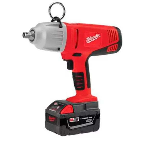 Milwaukee M28 28-Volt Lithium-Ion Cordless 1/2 in. Impact Wrench Kit w/(2) 3.0Ah Batteries & Charger