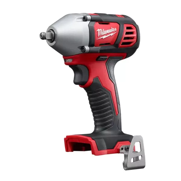 Milwaukee M18 18-Volt Lithium-Ion Cordless 3/8 in. Impact Wrench W/ Friction Ring W/ M18 Starter Kit (1) 5.0Ah Battery & Charger