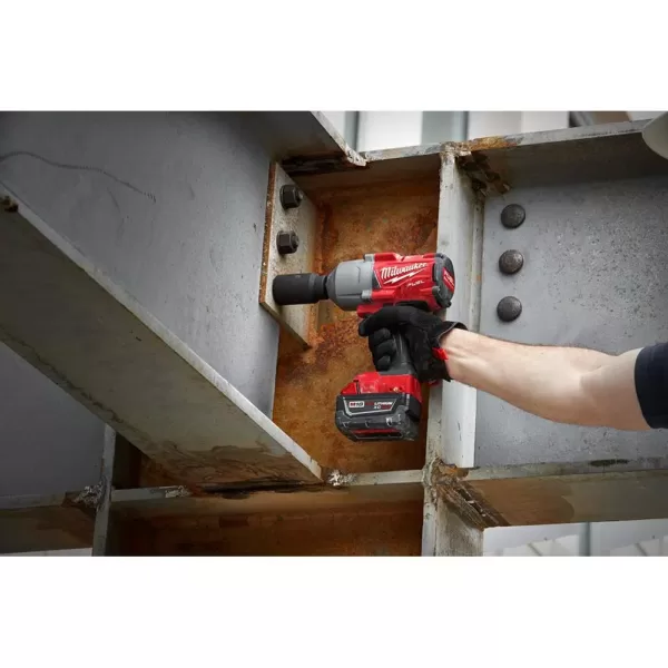 Milwaukee M18 FUEL 18-Volt Lithium-Ion Brushless Cordless 1/2 in. Impact Wrench with Friction Ring & 7 in. Variable Speed Polisher