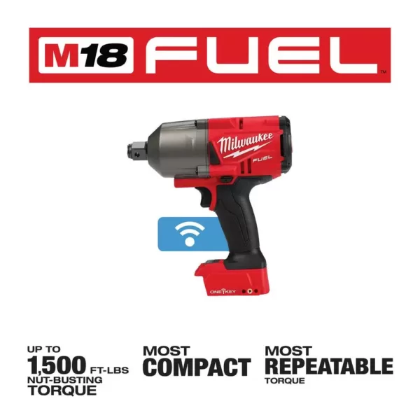 Milwaukee M18 FUEL ONE-KEY 18-Volt Lithium-Ion Brushless Cordless 3/4 in. Impact Wrench with Friction Ring (Tool-Only)