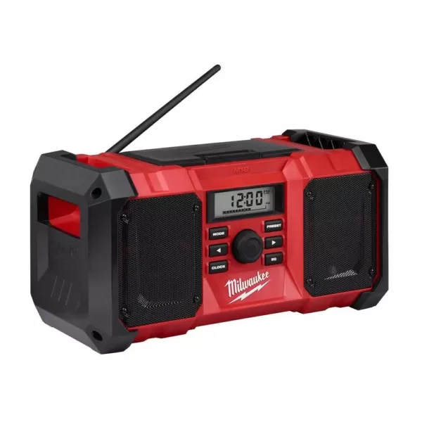 Milwaukee M18 18-Volt Lithium-Ion Cordless Jobsite Radio with INKZALL Black Fine Point Jobsite Marker