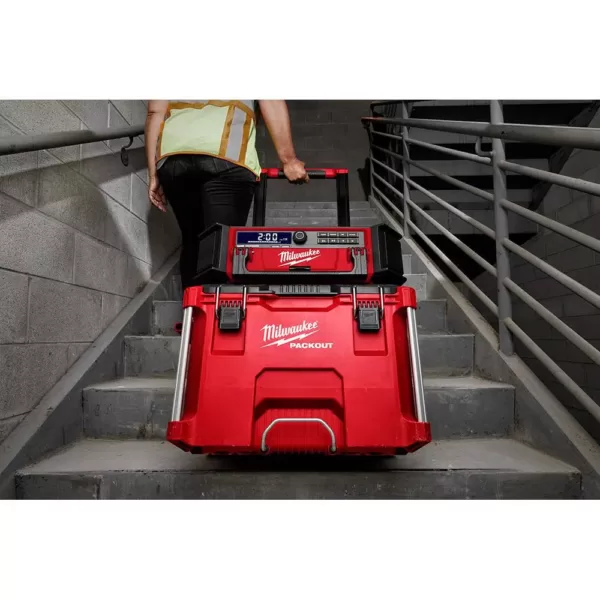 Milwaukee M18 Lithium-Ion Cordless PACKOUT Radio/Speaker with Built-In Charger