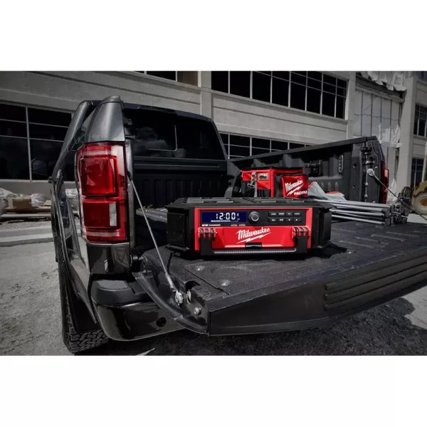 Milwaukee M18 Lithium-Ion Cordless PACKOUT Radio/Speaker with Built-In Charger