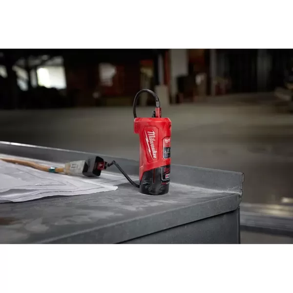 Milwaukee M12 12-Volt Lithium-Ion Cordless 750-Lumen TRUEVIEW LED Spotlight W/ M12 Portable Power Source/Charger & 3.0Ah Battery