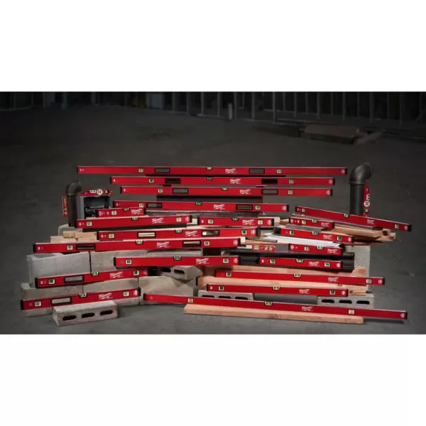 Milwaukee 24 in./48 in. REDSTICK Magnetic Compact Box Level Set with 10 in. 360-Degree Locking Die Cast Torpedo Level