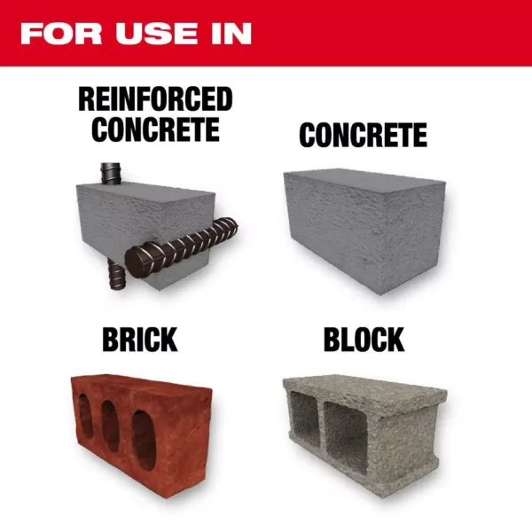 Milwaukee 3/16 in. x 12 in. MX4 SDS-Plus Carbide Bit