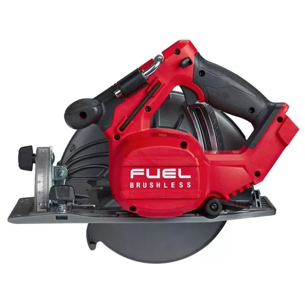 Milwaukee M18 FUEL 18-Volt Lithium-Ion Brushless 10 in. Cordless Dual Bevel Sliding Compound Miter Saw with 7-1/4 in. Circular Saw