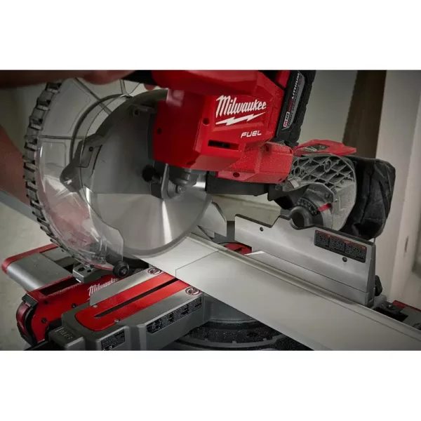 Milwaukee M18 FUEL 18-Volt Lithium-Ion Brushless Cordless 10 in. Dual Bevel Sliding Compound Miter Saw Kit W/(1) 9.0Ah Battery