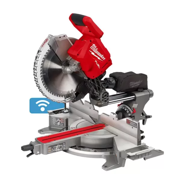 Milwaukee M18 FUEL 18-Volt Lithium-Ion Brushless 12 in. Cordless Dual Bevel Sliding Compound Miter Saw with 18-Gauge Brad Nailer