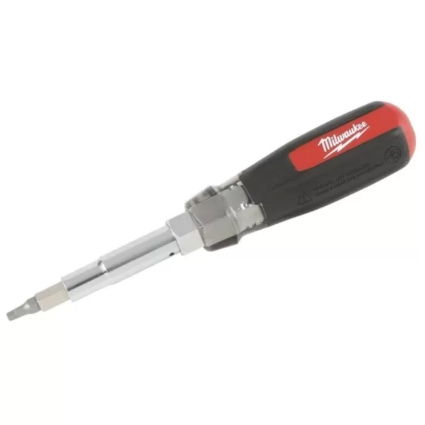 Milwaukee 13-in-1 Multi-Tip Cushion Grip Screwdriver With Schrader Bit