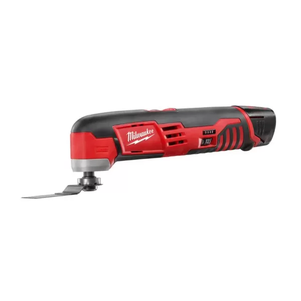 Milwaukee M12 12-Volt Lithium-Ion Cordless Oscillating Multi-Tool Kit with(2) 1.5Ah Batteries, Accessories, Charger and Tool Bag